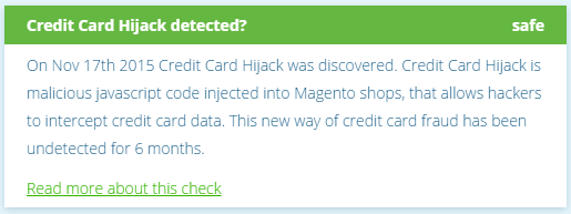 Magento Security Patch - Credit Card Hijack
