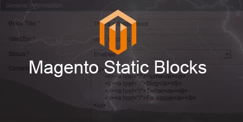 magento static blocks
